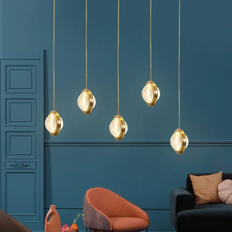 

Crystal Ball Pendant Lights Planet Univers Indoor Lights Meteoric Shower Stair Bar Home Indoor Lighting Fixtures ZM1021