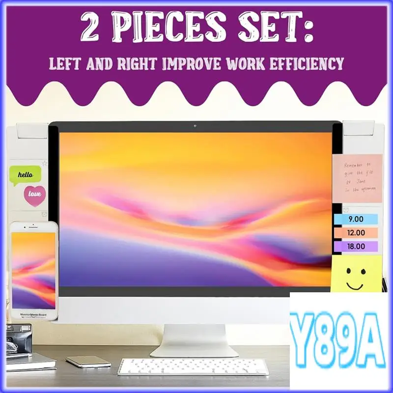 Bacheca multifunzione GO Bacheca trasparente per computer Bacheca per computer Scrivania per computer