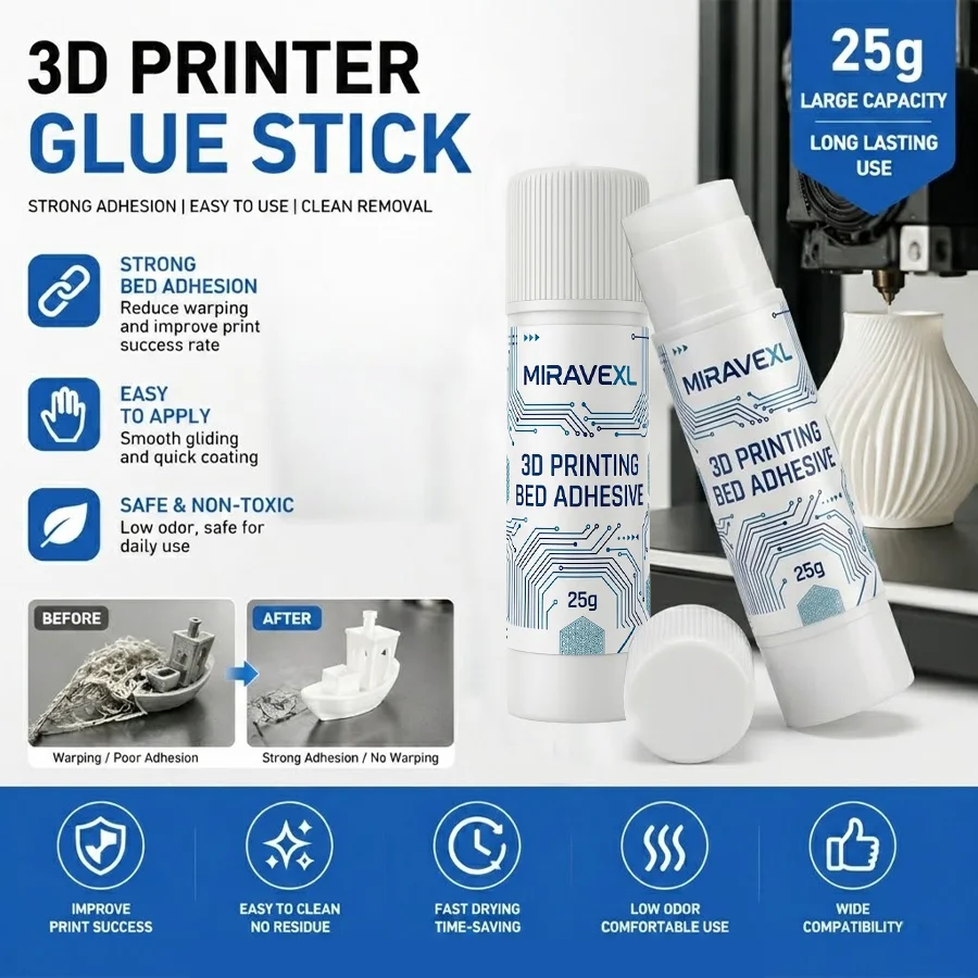 Клей-стик MIRAVEXL для 3D-прин – обзор и цена 3D Printing Glue Stick