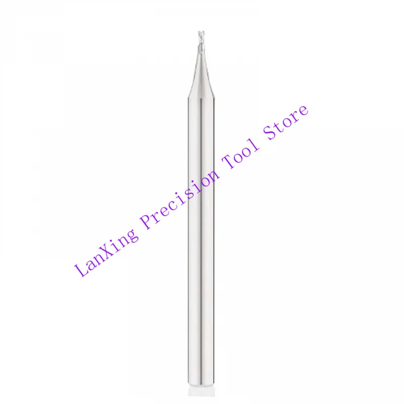 Micrograin Carbide Square End Mill - 2 Flutes Minor Diameter Milling Copper Aluminum Stainless Steel Engraving
