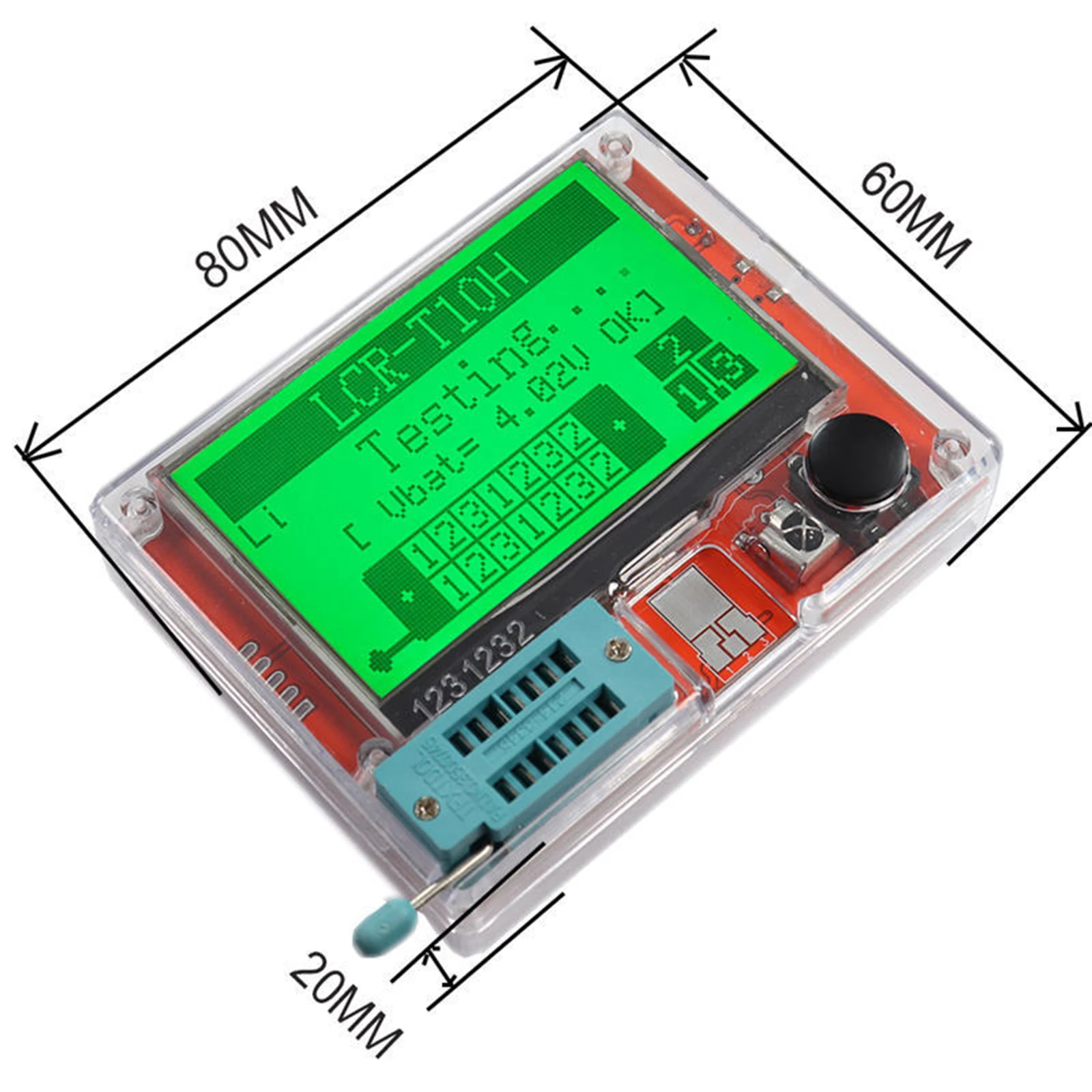 Multifunction Meter  LCD Display Graphical Lcr T10H Transistor Tester mos Esr Meter testing Triode Igbt Capacitance Thyristor