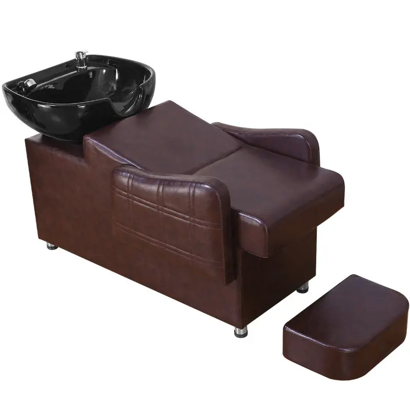 Minimalist Machine Reclining Shampoo Bed Luxury Ergonomic Designer Modern Shampoo Bed Business Spa Head Japonais Hairdressing