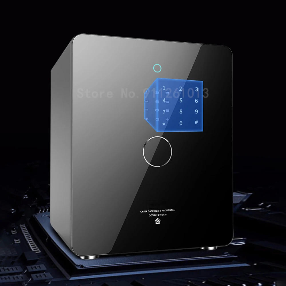 Electronic Password Fingerprint Safe New Safes Box Smart Home Office All-steel High Security Concealed Handle Safety Deposit Box