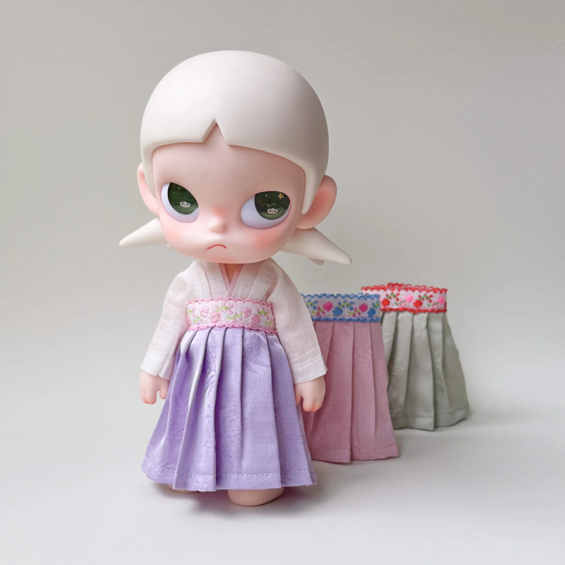 

Cute Ancient Hanfu Outfit Retro Skirt Costume Full Set for Zsiga Doll 1/6 BJD Doll Decoration