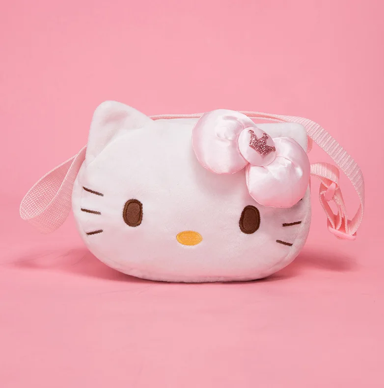 Sanrio Hello Kitty Pluszowe torby na ramię Anime Cartoon Cute Coin Pouch Torebka na ramię Zabawki Torebka na telefon Plecaki Prezent dla dziewczynek