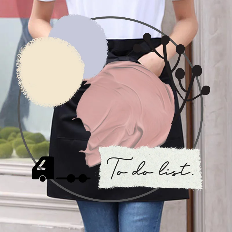 

Универсальный унисекс фартук-нагрудник с половиной груди для ресторана, кухни, кофе, чая, официантки, униформа шеф-повара, короткий фартук с карманами на талии