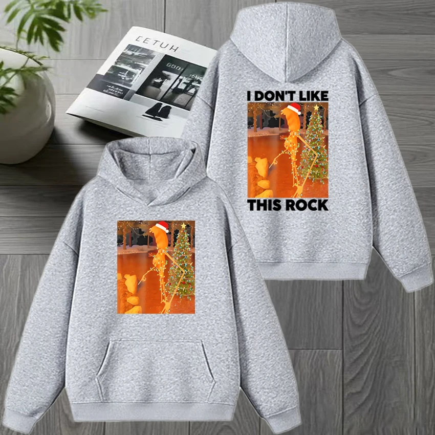 2025 ماركوس الدودة لا أحب هذا روك عيد الميلاد طباعة البلوز الرجال النساء harajuku مضحك هوديي للجنسين بلوزة من الصوف