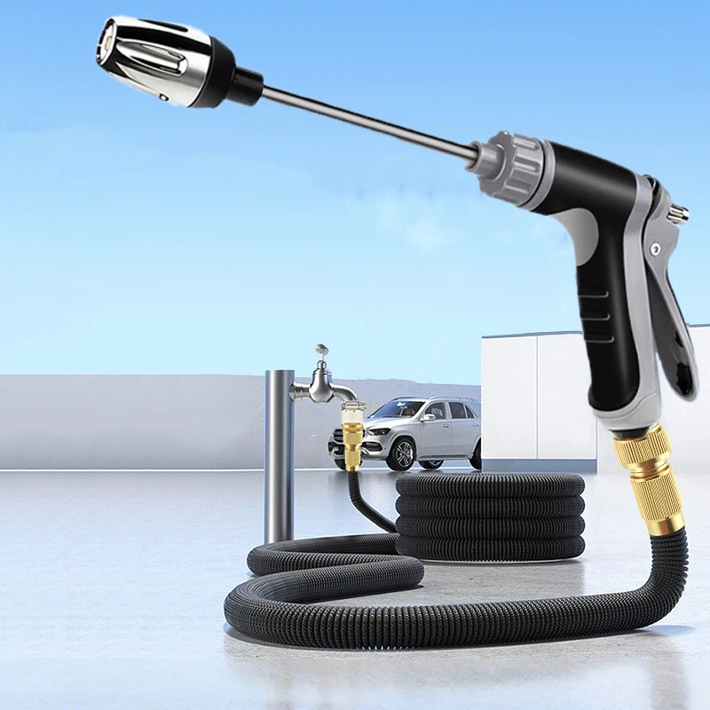 Einstellbare drehbare Hochdruck-Spritzpistole, Autowaschanlage, Gartensprinkler, Wasserspray mit variabler Durchflusskontrolle, Bewässerungszubehör