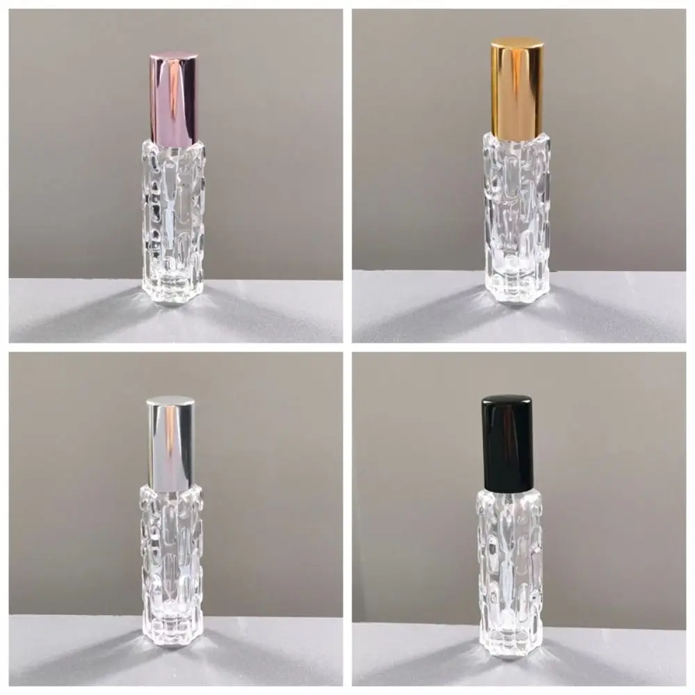 10ml Travel Glass Bottle Bitter Gourd Pattern Transparent Empty Spray Atomizer Subpackaging Miniature Liquid Sprayer