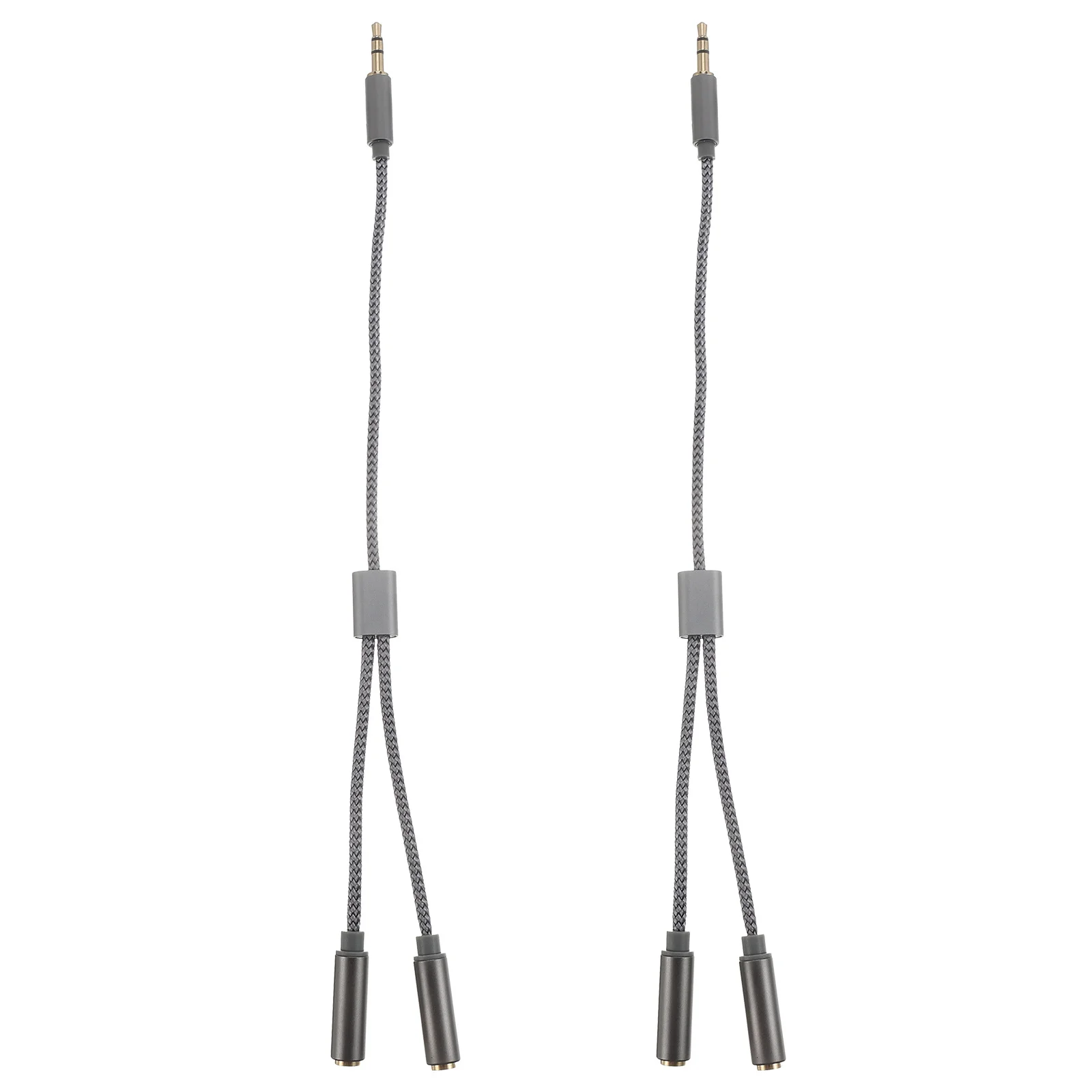 

2Pcs 3.5mm Audio Cable Splitter High-Quality Wear-Resistant Nylon Braided Headphone Adapter for Dual Device Connection Sound