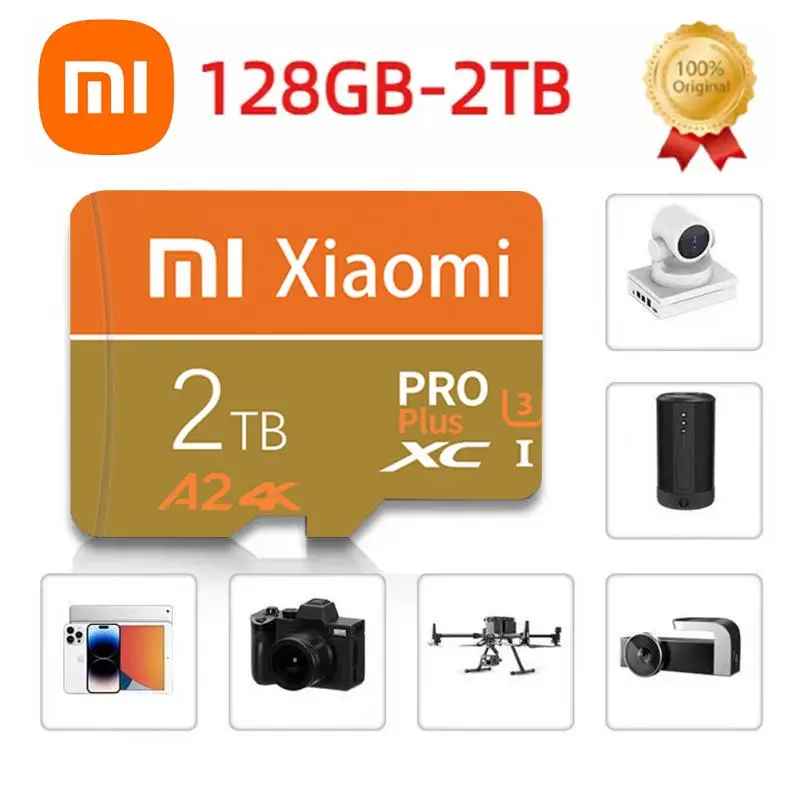 Xiaomi-tarjeta Micro SDXC Clase 10, memoria Flash de 1TB, 2TB, 256GB, 512GB, TF, 512GBTF, Minisd, USB, adaptador gratuito