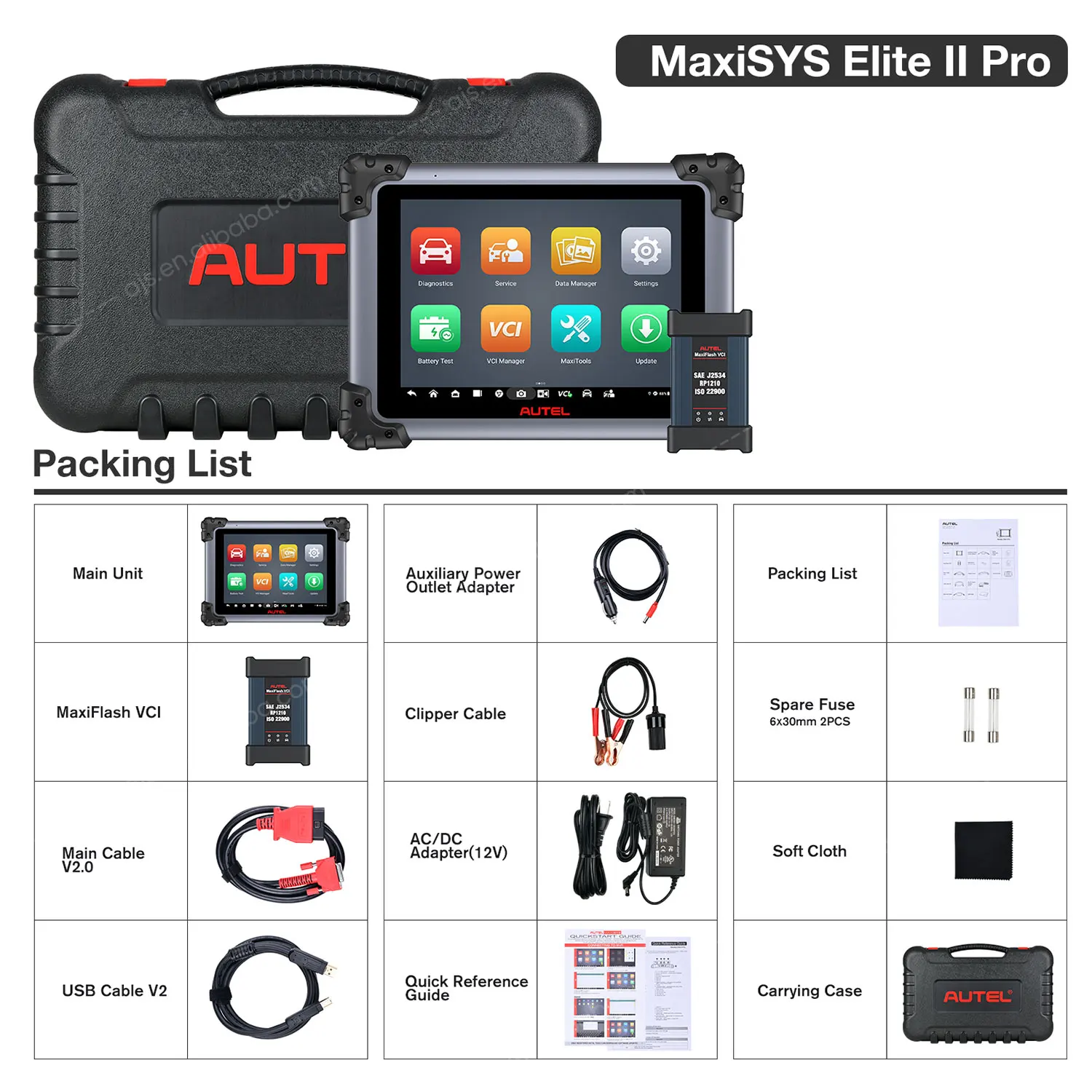 Autel MaxiSYS Elite II PRO Scanner Programmazione ECU Strumenti diagnostici professionali Aggiornamento Maxisys Elite II PK MS908S Pro