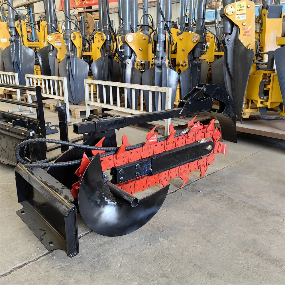 Trencher Attachment for Mini Skid Steer Loader