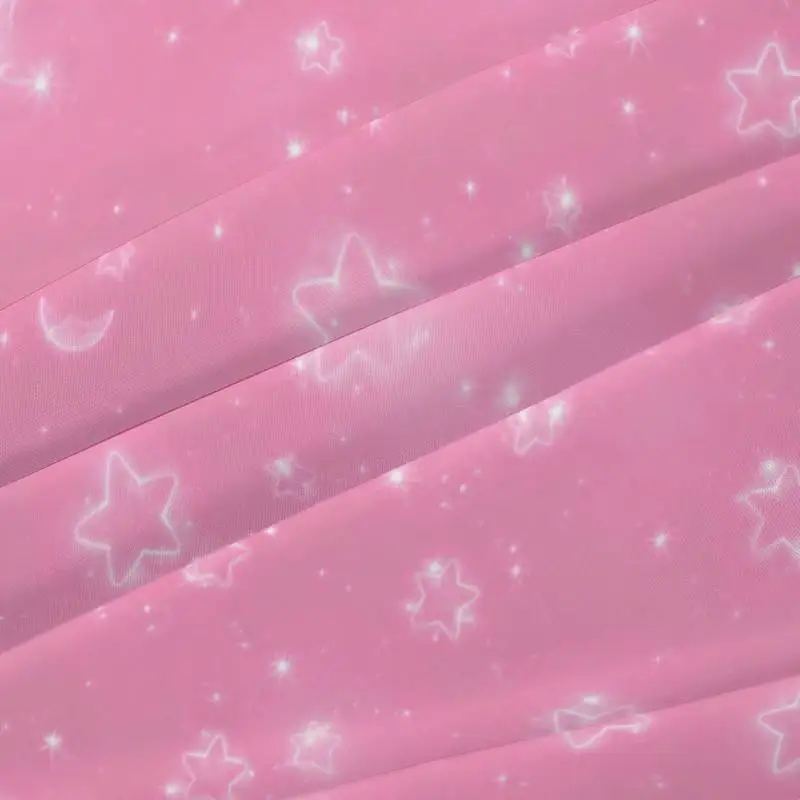 3Pcs Pinkstar Fitted Sheet Three Piece Set (1*Fitted Sheet + 2*Pillowcases, Coreless), Bedding Set
