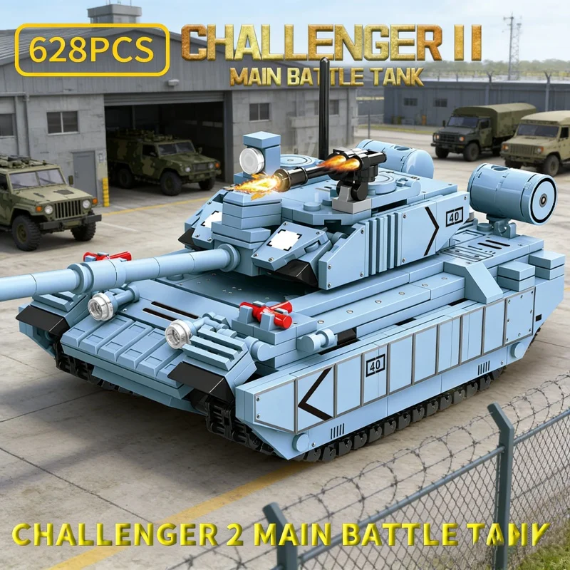 

Набор конструкторов-пазлов: модель танка, строительные блоки, кирпичики для сборки транспортных средств, развивающие игрушки для детей, подарки на Рождество для мальчиков