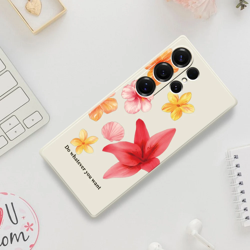 Flower-style Personalized Mobile Phone Case For Samsung Galaxy A56 A32 A23 A22 5G A32 A23 4G A55 A54 A53 A52 A51 A35 Soft Cover
