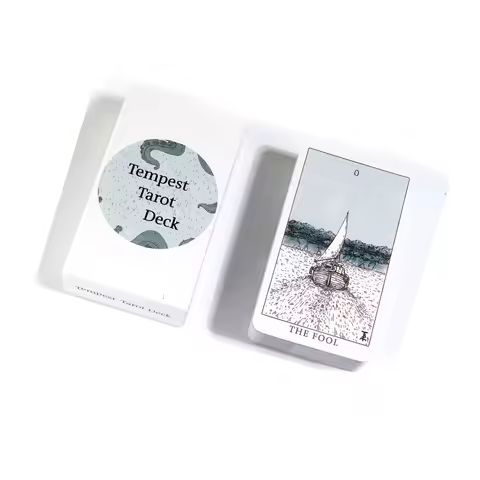 Hot Selling Tempest Tarot Leisure Entertainment Card Family Gathering Divination Deck Tarot Board Playing Card Game