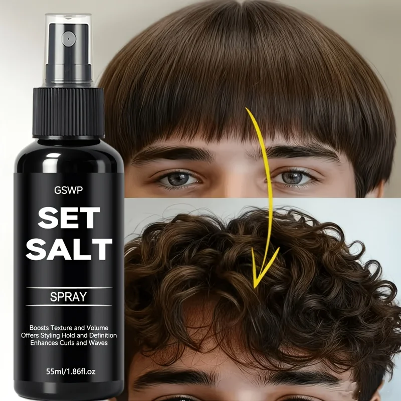 GSWP Sea Salt Styling Spray, erfrischend und nicht klebrig, verleiht sofort Volumen, entwickelt für feines Haar. 55ml/110ml – Detail 2