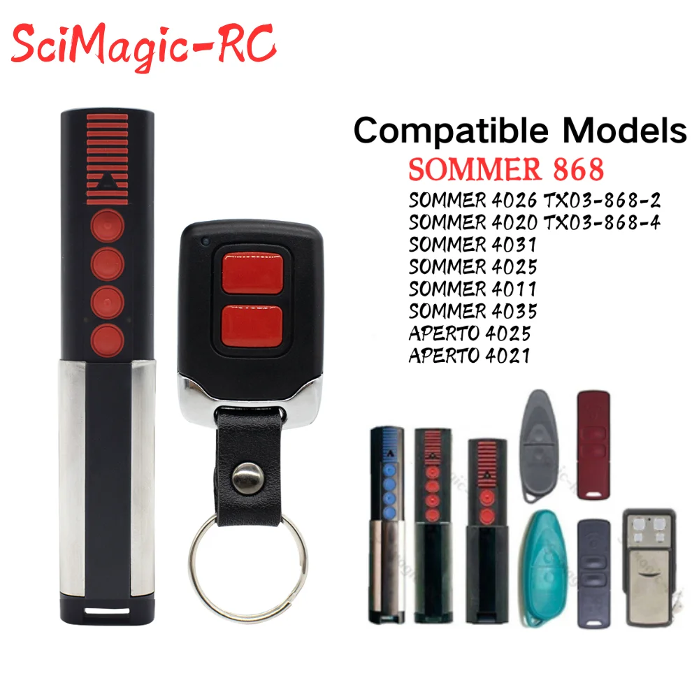 

868 МГц SOMMER пульт дистанционного управления для гаражных ворот SOMMER 4020 TX03-868-4 4026 4031 SOMMER APERTO 4025 4021 устройство открывания ворот