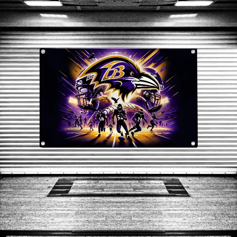 Bandera Bandera del Orgullo Bandera para colgar banderas para habitaciones B-baltimore R-ravens Decoración de pared Banderas y pancartas divertidas Decoración al aire libre
