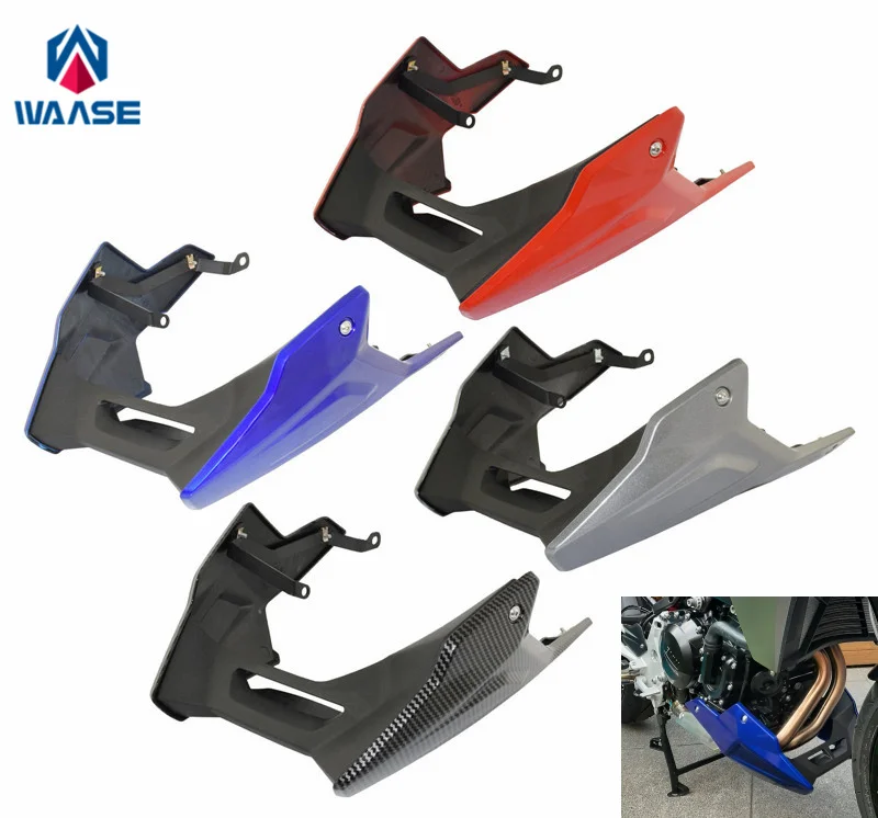 

waase For BMW F900R F900XR F 900 R XR 2020 2021 Engine Lower Spoiler Belly Pan Fairing Mounting Bracket