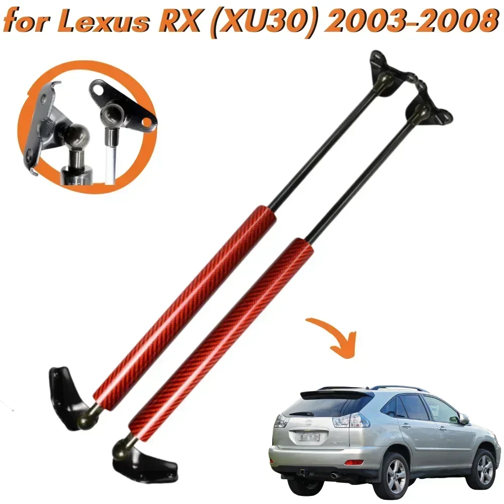 Qty(2) Trunk Struts for Lexus RX330 RX400h SUV 2003-2008 for Toyota Harrier SUV Rear Tailgate Boot Lift Support Shock Gas Spring