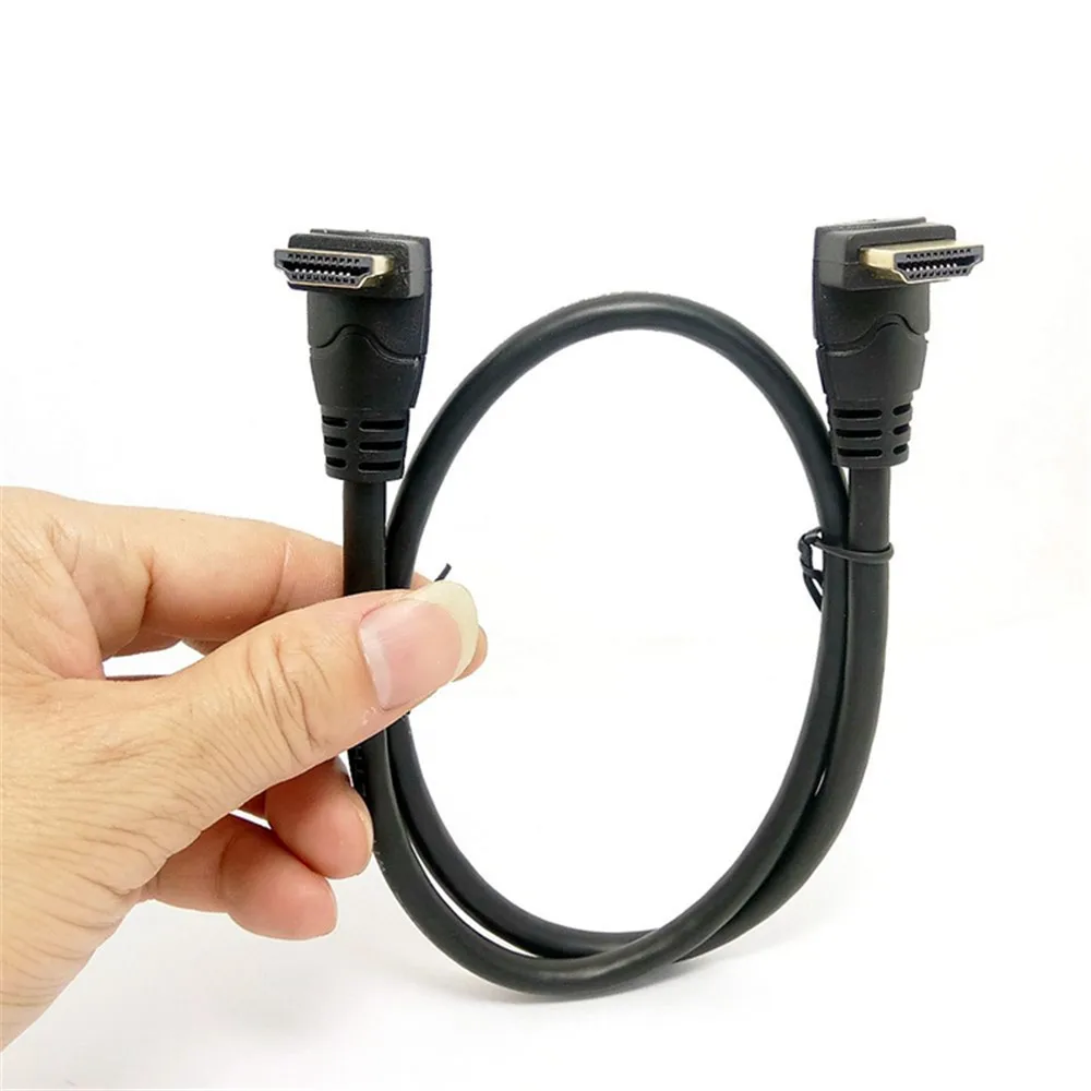 4K HD対応 2.0ケーブル 度角エルボーアングル HD to HDTVケーブル 2K*4K 1080P 3D テレビ、PC、プロジェクター、PS3、PS4、ラップトップ用 1フィート、2フィート、6フィート