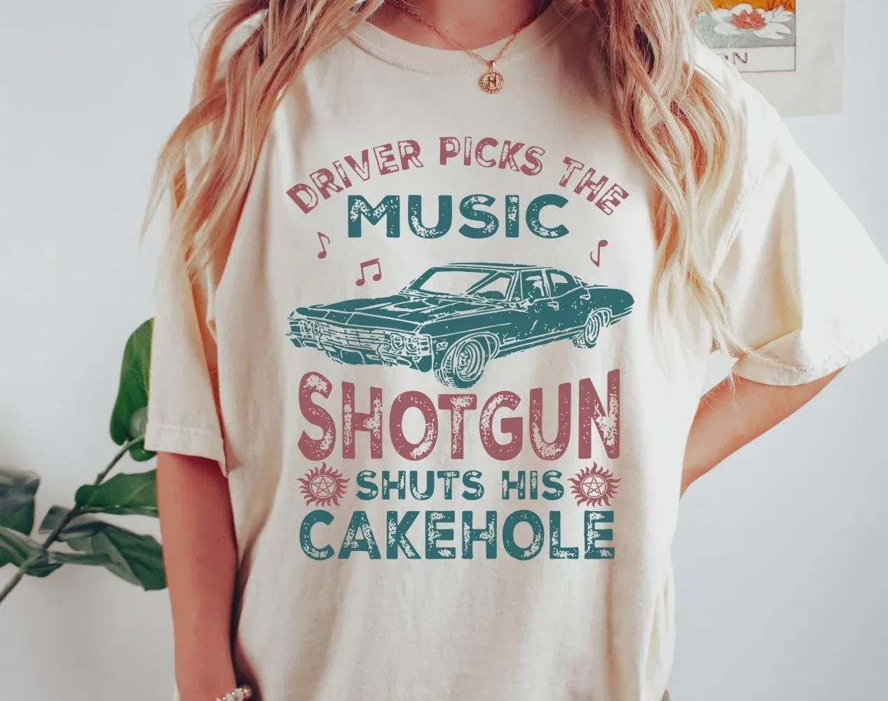 Driver's Selection Music T-shirt for 'Evil Power' - Sam Winchester T-shirt Winchester Brothers T-shirt