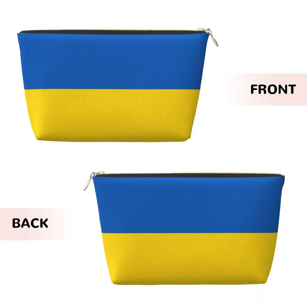 Custom Flag Of Ukraine Makeup Bag for Women Travel Cosmetic Organizer Cute Storage Toiletry Bags