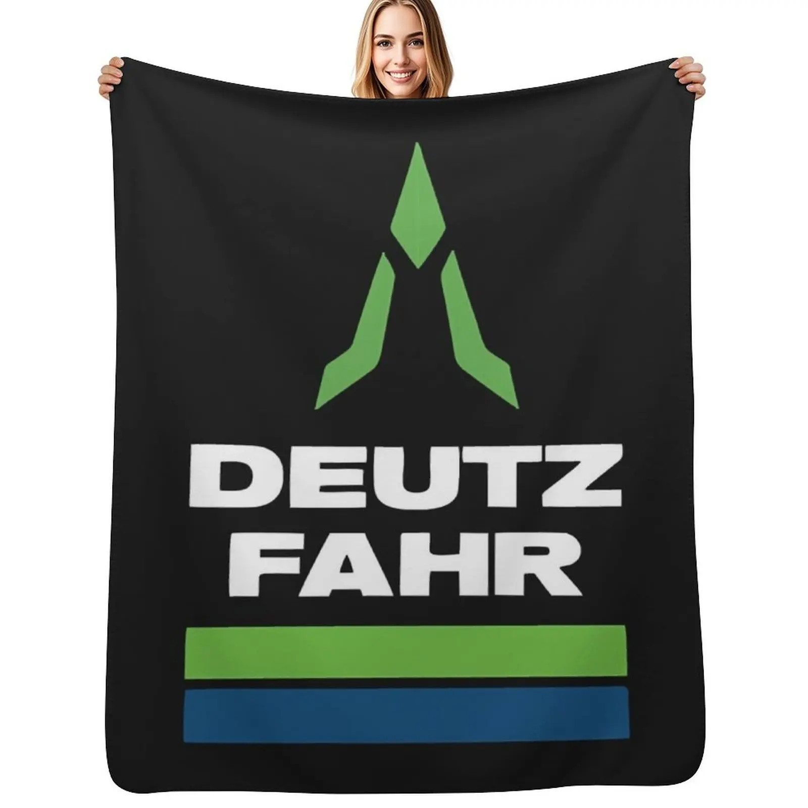 Best seller deutz fahr logo merchandise essential Throw Blanket Luxury Designers Loose Sofa Retros Bed covers Blankets