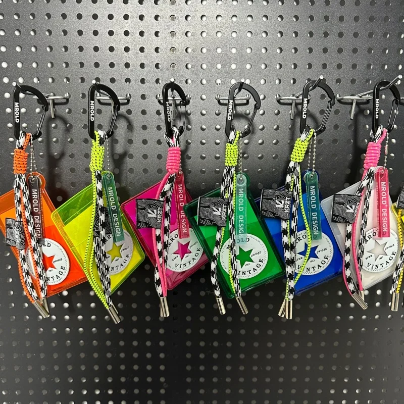 Trend Clear Photocard Holder Credit ID Card Waterproof PVC Protective Case Photo Display Holder Bag Pendant New Cute Keychain