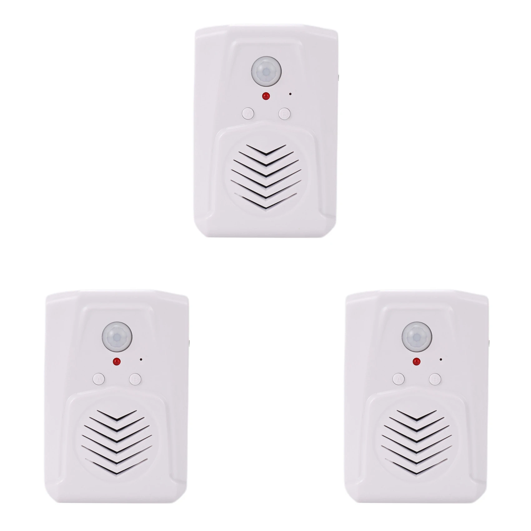 3X الاستشعار الحركة جرس الباب التبديل MP3 الأشعة تحت الحمراء جرس الباب اللاسلكية PIR محس حركة صوت ترحيب جرس الباب دخول إنذار-BCBW