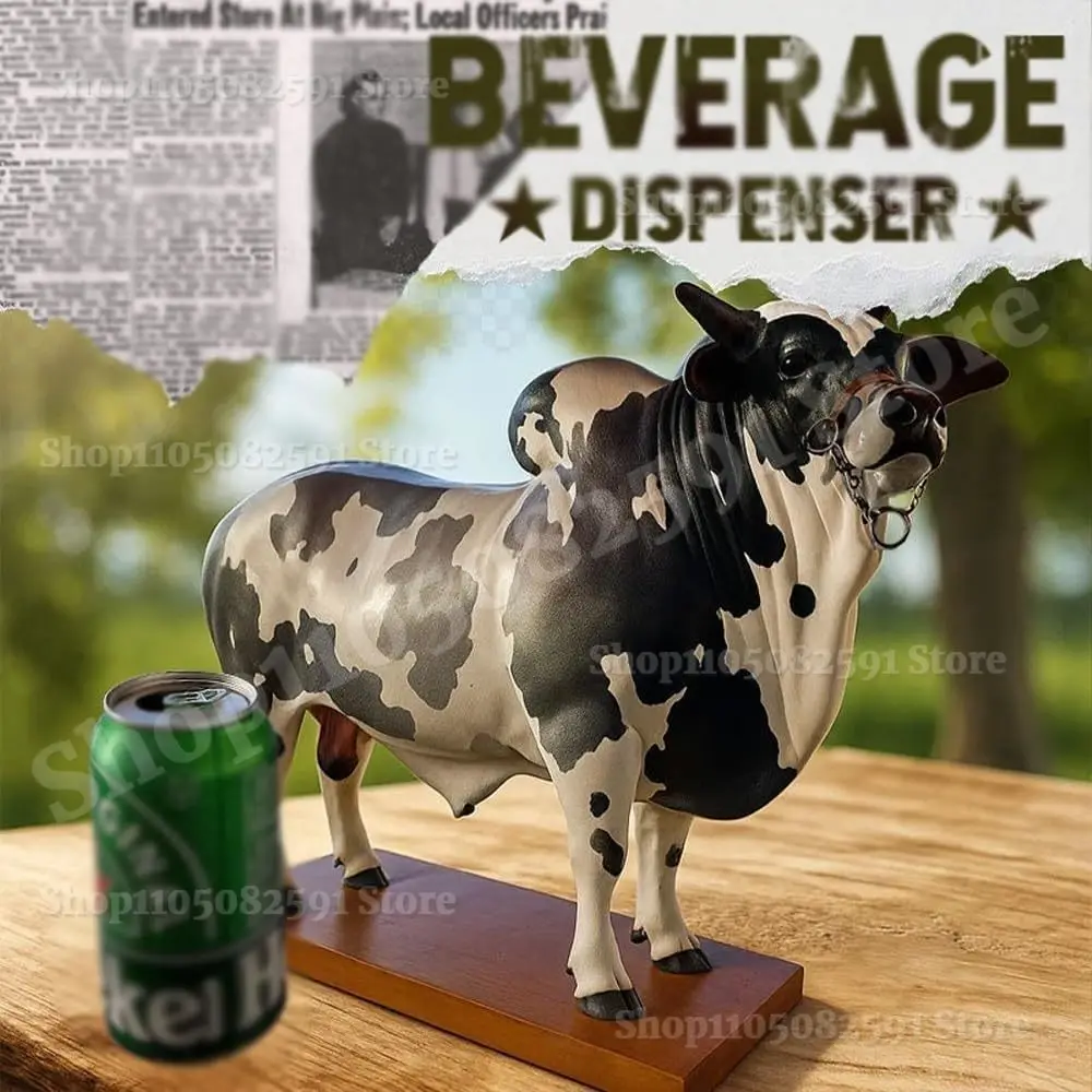 

Nelore Bull Liquor Dispenser, Handcrafted Alcohol Decanter with Base, Funny Brazilian Bull Bottle Holder for Whiskey Craft Gift