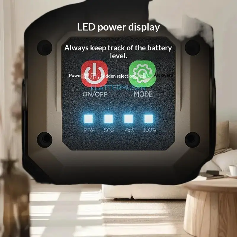 Luz de trabajo LED recargable magnética - Impermeable con 360 °   Gancho giratorio para reparación, emergencias y talleres de automóviles