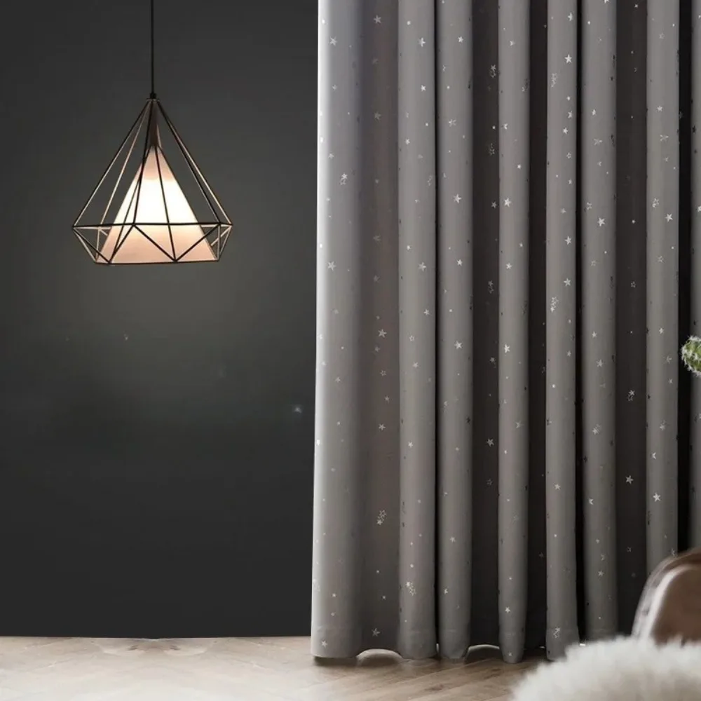 

Плотные шторы Dreamy Sky Star, разноцветные шторы из горячего серебра, окна на заказ, простые современные шторы для жизни.