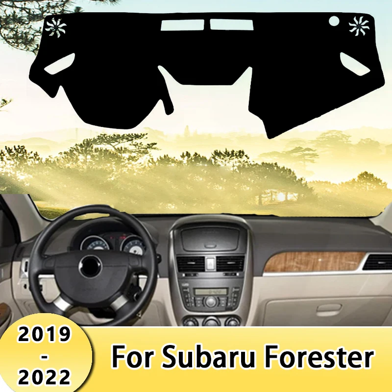 

Car Dashboard Cover Sun Shade Mats Avoid Light Pads Instrument Panel Protective Carpets For Subaru Forester 2019-2022 2020 2021