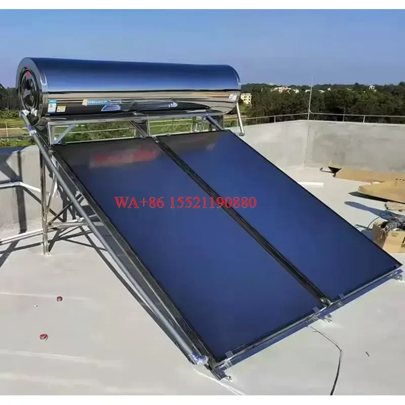 WMWMNU 200L Flat Plate Integrated Pressure Solar Water Heater for Home and Commercial Use Solar Collector