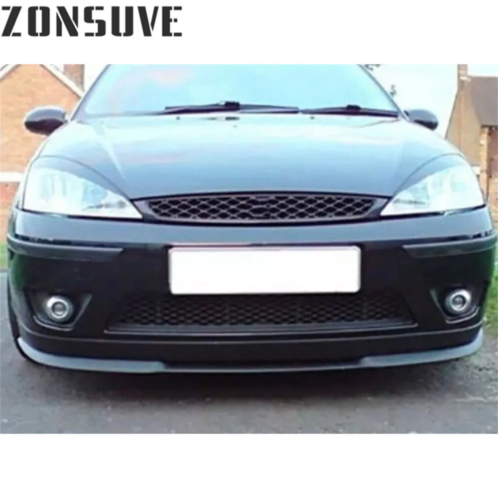 

For Ford Focus Mk1 Front Splitter Bumper Lip Spoiler Body Kit Accessories 3pcs
