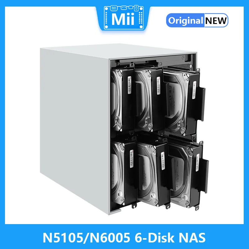 N5105/N6005 NAS/6 SATA/Dual M.2/ITX/i226-V Placa de rede