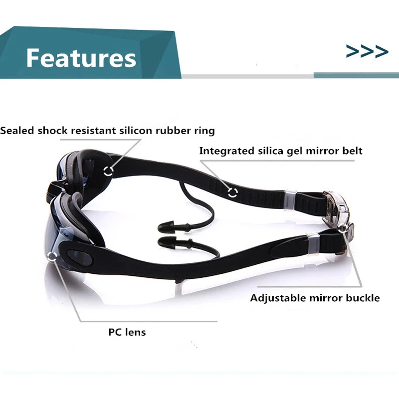 Professional Swimming Goggles Swim Glasses Electroplate Waterproof Silicone очки для плавания Adluts   4.8  105 Rev
