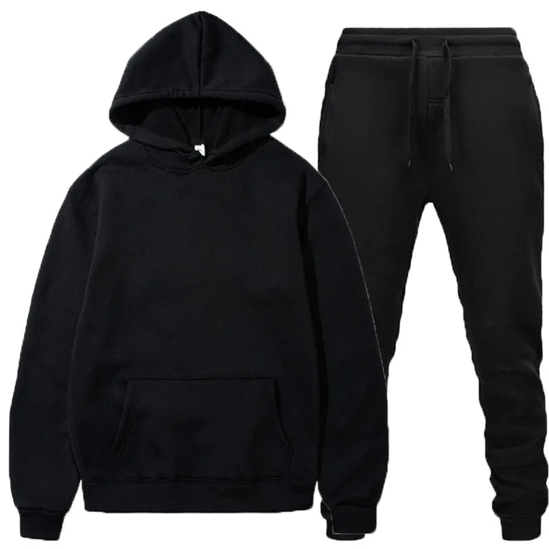 

Men's casual hoodie pullover winter/autumn men's sportswear for men neutral style loose fit fashionable tracksuit jogging set