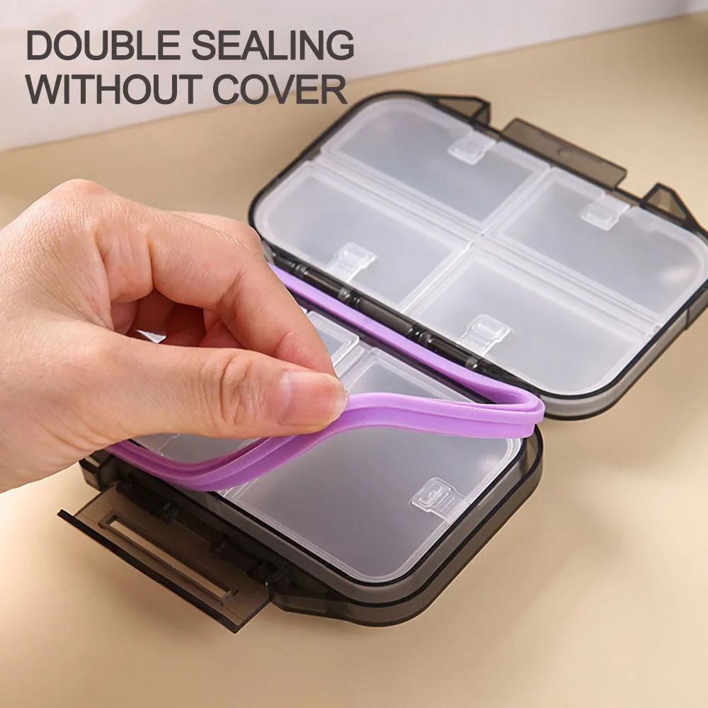 7 Days Pill Storage Box Holder Portable Medicines Dispenser Large Sealer Travel Tablet Storage Case Container Organizer