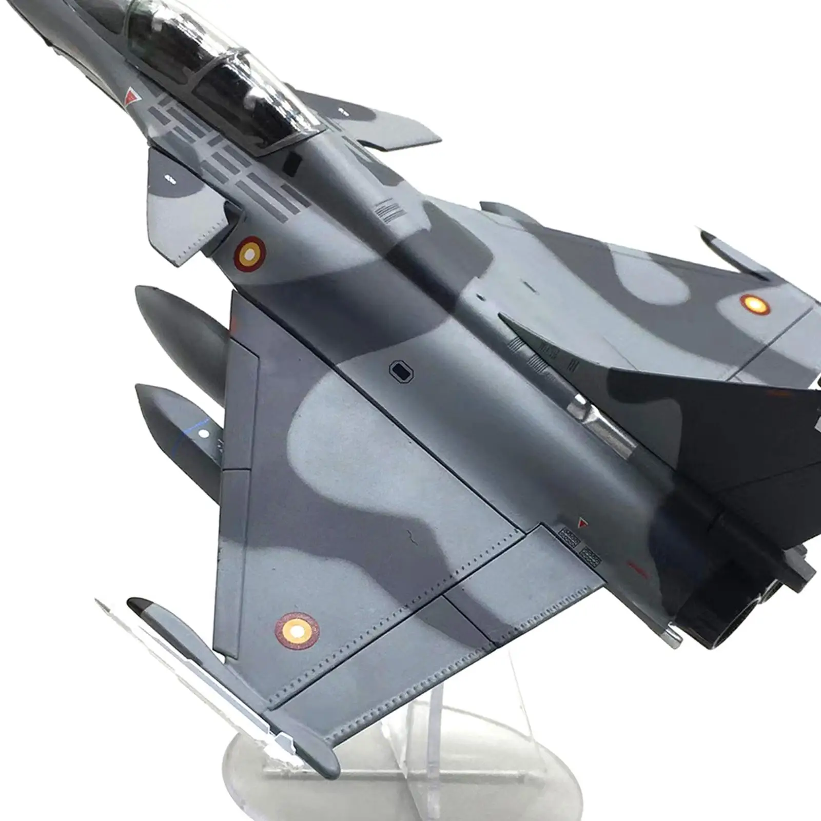 1:72 Rafale B Diecast Fighter Model Souvenir Streamlined Body Retro Aircraft Model for Living Room Home Bar Office Bookshelf