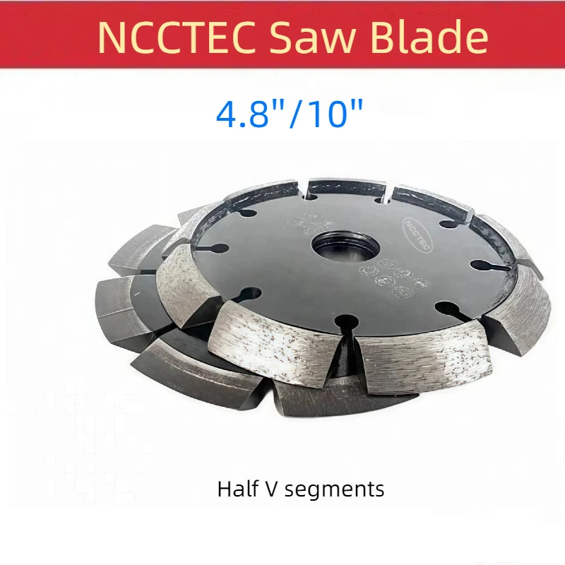 

[Сегменты Half V] 4,8 дюйма, 10 дюймов, алмазное заостренное лезвие «V» с экраном внутри для снятия фасок бетонных полов, инструмент 120 250 мм
