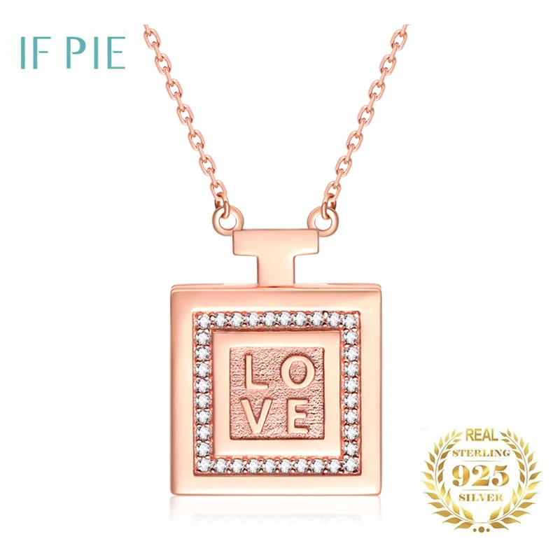 

IF PIE Love Heart Series Perfume Bottle Pendant For Women Essential Oil Locket Necklaces Sweet Elegant No Fade Fashion Jewelry