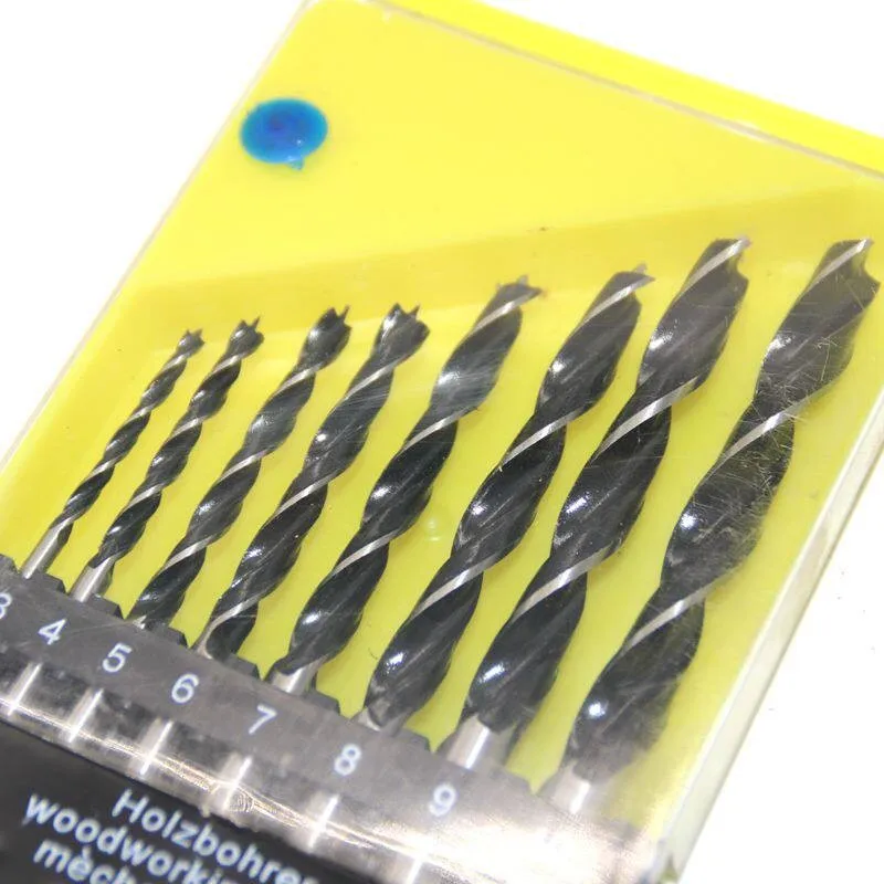 HUATOOL 8Pcs Guitar Making Tools Three Flute Countersink Drill Bit Woodworking Hole Reamer Set