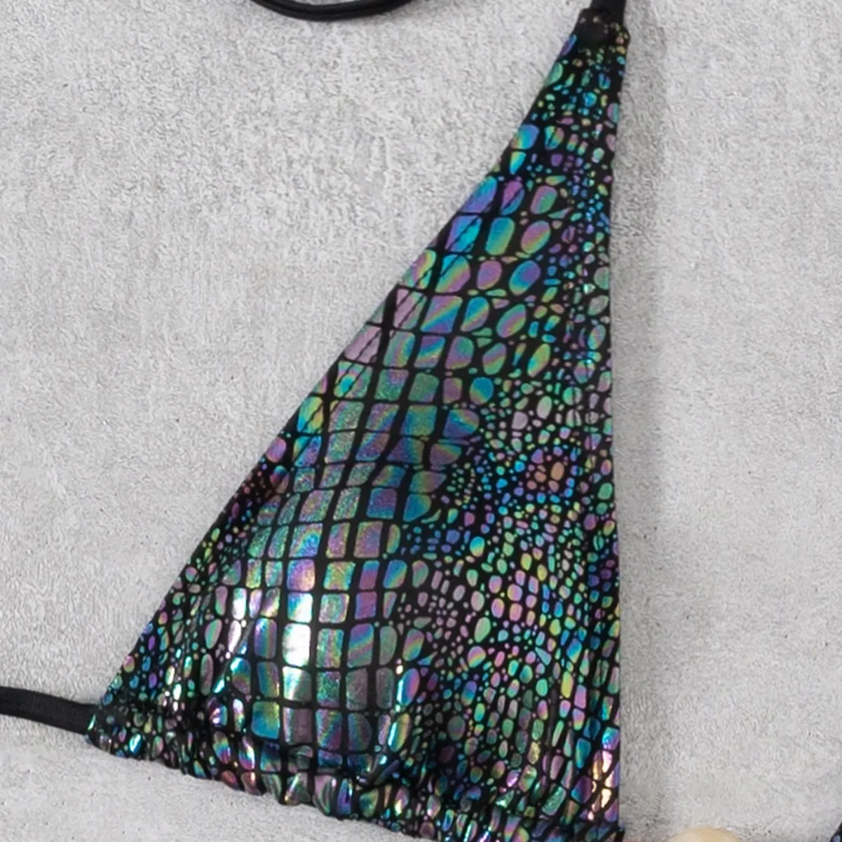 2026 New Women's Sequin Micro Bikini Set Sexy Backless Swimsuit Push Up Thong High Waist Swimwear Female Beach biquini