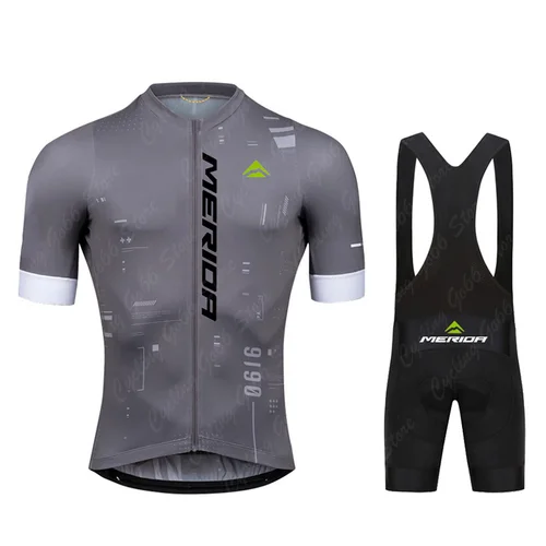 Imagen 2 del producto Camiseta de manga corta para hombre, conjuntos de Ciclismo de verano, camiseta para bicicleta de montaña, Ropa transpirable para bicicleta, Ropa de Ciclismo MTB, uniforme Mérida
