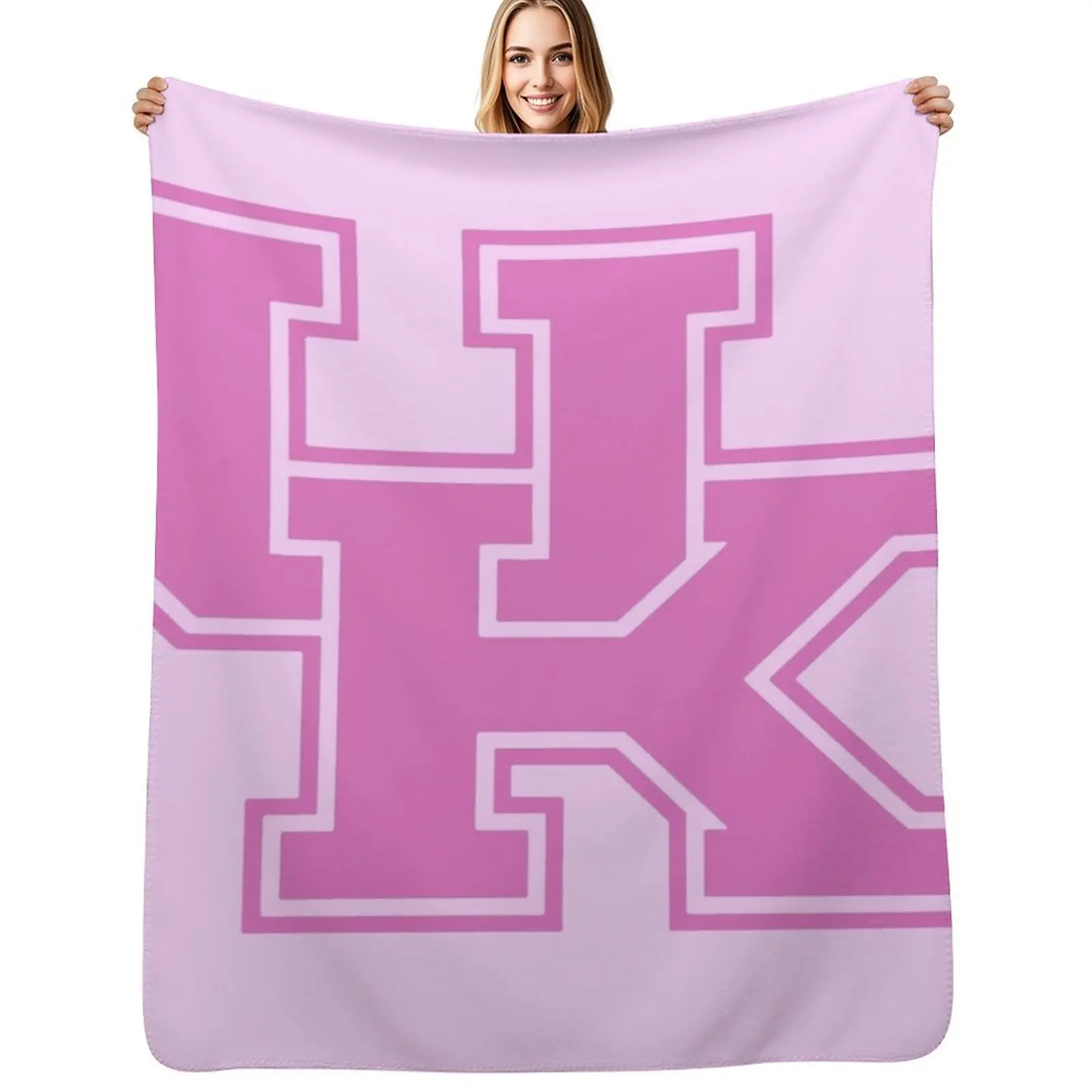University of Kentucky Pink Logo Throw Blanket Spring Fall Cozy Throw Blanket for Couch