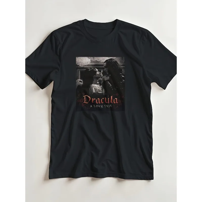 Dracula Love Story T-shirt Summer New Unisex Casual Fashion Y2K Cotton T-shirt